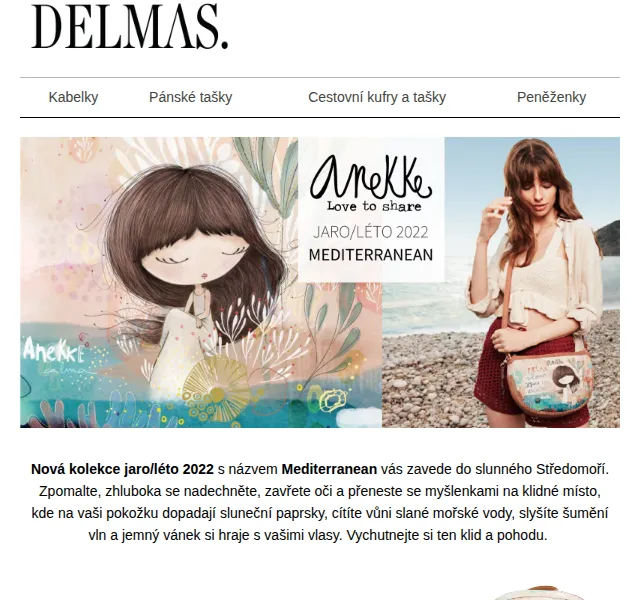 Delmas: Anekke Mediterranean a Fun & Music – nová kolekce | červen 2026 | Nuslet.cz