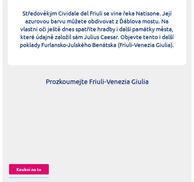 eSky.cz: Středověké Cividale del Friuli a Furlansko – červenec 2026 | Nuslet.cz