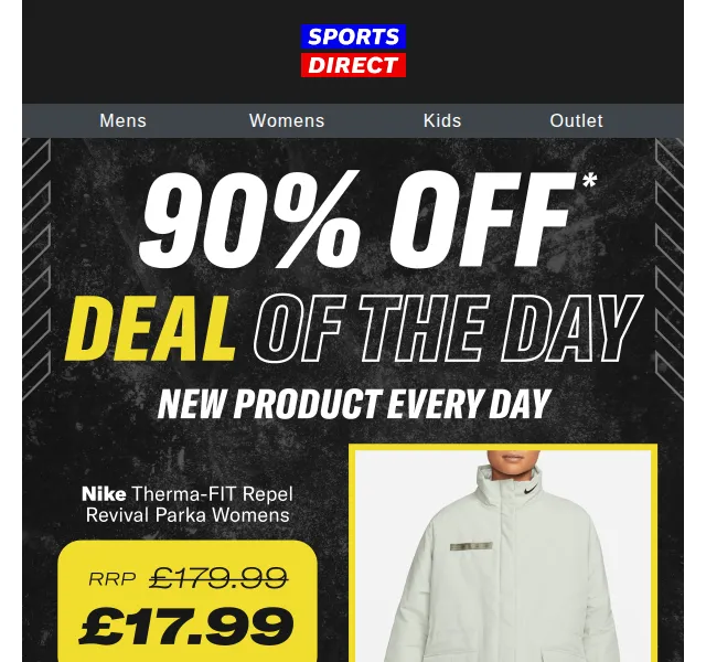 Sportsdirect.com: Nike Parka za 17,99 £ – červen 2026 | Nuslet.cz