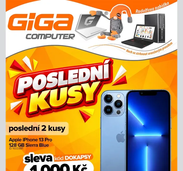 GIGACOMPUTER: notebooky se slevou 1000 Kč