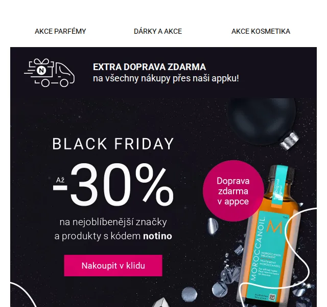 Notino: Slevy až 30 % a dárky k Black Friday – červen 2026 | Nuslet.cz