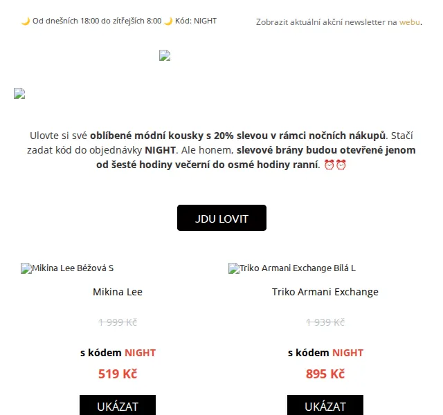 UrbanStore: Noční lovení s extra 20 % slevou – červen 2026 | Nuslet.cz