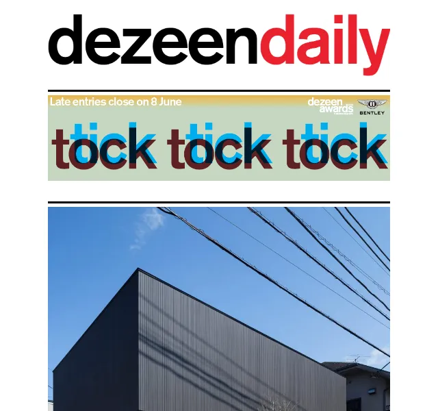 Dezeen Daily: Architektura a design z celého světa – červen 2026 | Nuslet.cz