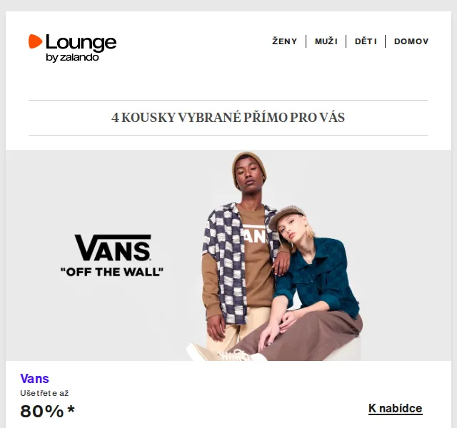 Lounge by Zalando: Vans, Alpha Industries a Valentino Bags – červen 2026 | Nuslet.cz