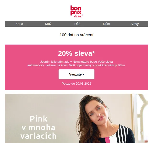 bonprix: 20% sleva na jarní módu – červen 2026 | Nuslet.cz