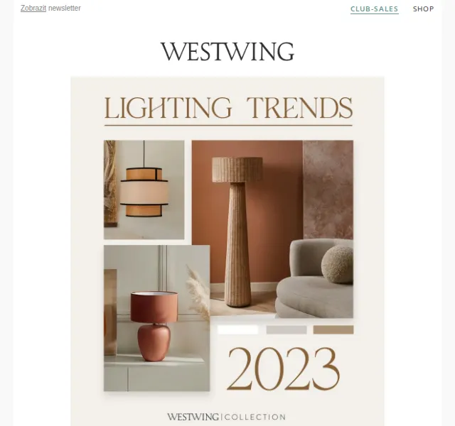 Westwing: osvětlení Westwing Collection – červen 2026 | Nuslet.cz