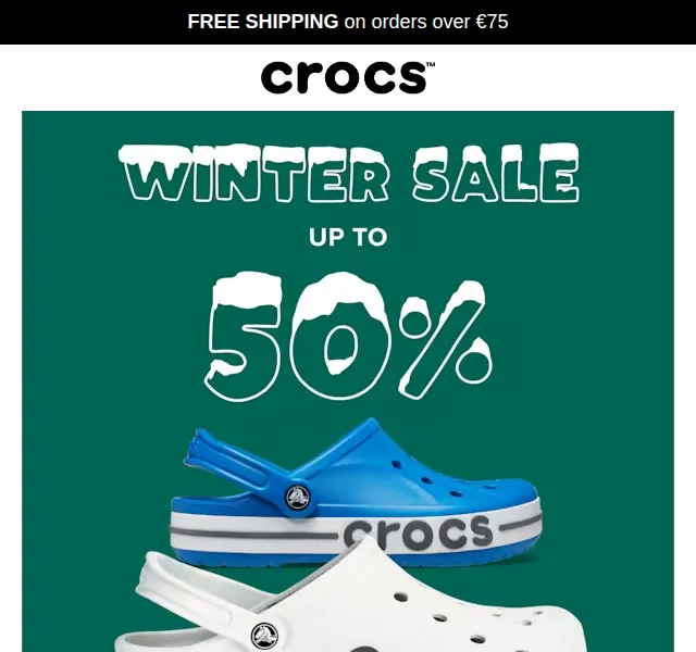 Crocs: akce až 50 % – červen 2026 | Nuslet.cz
