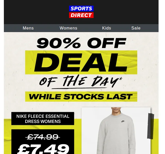 Sportsdirect.com: Nike šaty za 7.49 £ – nové zboží s 90% slevou | červen 2026