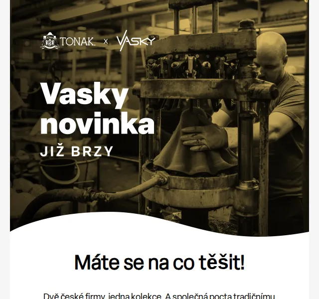 Vasky: Nová kolekce Vasky x Tonak – červen 2026 | Nuslet.cz