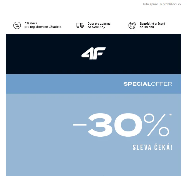 4Fstore: sleva 30% na vše – srpen 2022 | Nuslet.cz