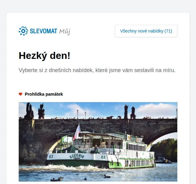 Slevomat: prohlídka památek a plavba po Vltavě od 169 Kč – červen 2026 | Nuslet.cz