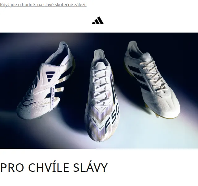 Adidas: Road to Glory Pack a UEFA CL akce – červenec 2026 | Nuslet.cz