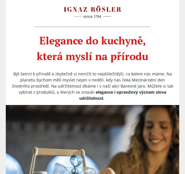 Ignazrosler.cz: Udržitelná elegance do kuchyně – červen 2026 | Nuslet.cz