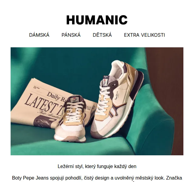 HUMANIC: Pepe Jeans boty od 1799 Kč – duben 2026