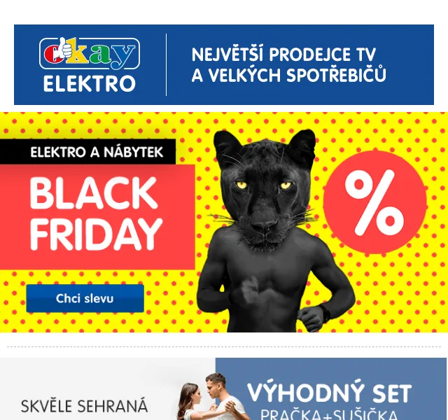 OKAY: Black Friday set pračka + sušička – červen 2026 | Nuslet.cz