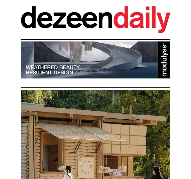 Dezeen Daily: Interiéry s trámy i mobilní pekárna – červen 2026 | Nuslet.cz
