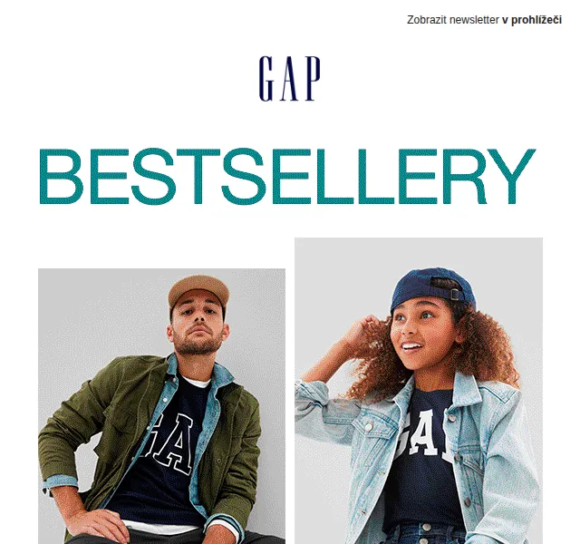 GAPstore.cz: Bestsellery až –40 % – červen 2026 | Nuslet.cz