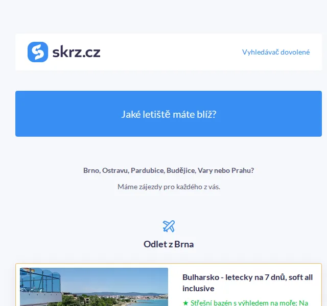 Skrz: Zájezdy od 10 890 Kč – červen 2026 | Nuslet.cz
