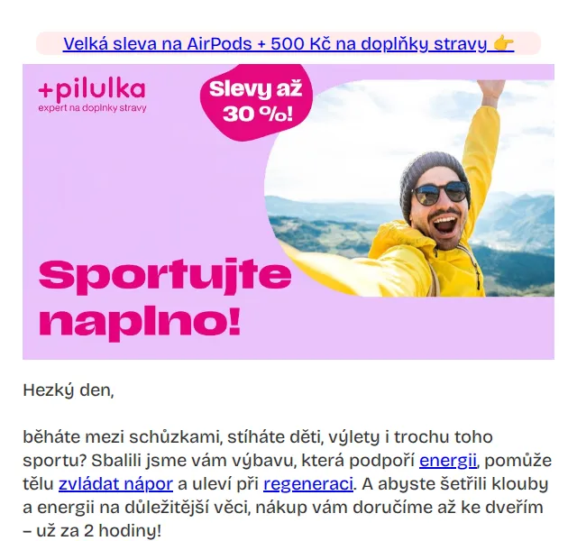Pilulka: Kloubní výživa a kolagen – červen 2026 | Nuslet.cz
