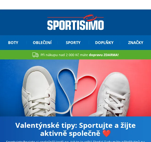 Sportisimo: Valentýnské sportování pro dva – červen 2026 | Nuslet.cz
