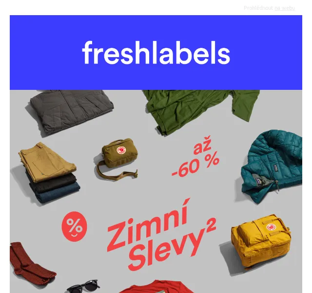 Freshlabels: Zimní slevy až 60 % – červen 2026 | Nuslet.cz