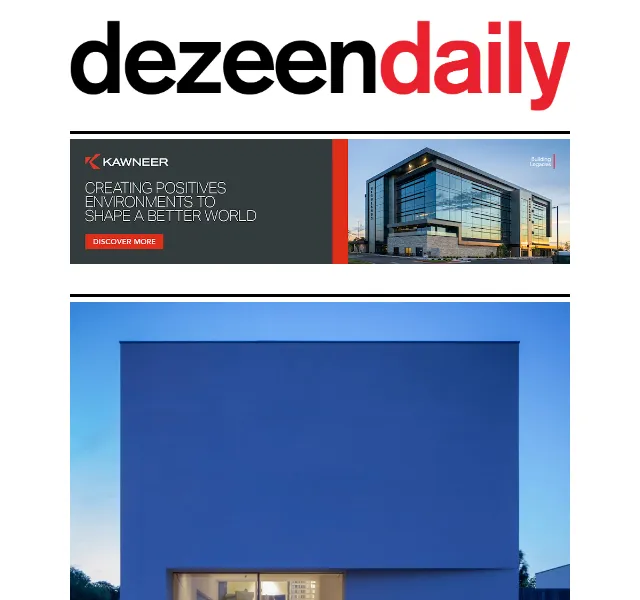 Dezeen Daily: Novinky z architektury a designu – červenec 2026 | Nuslet.cz