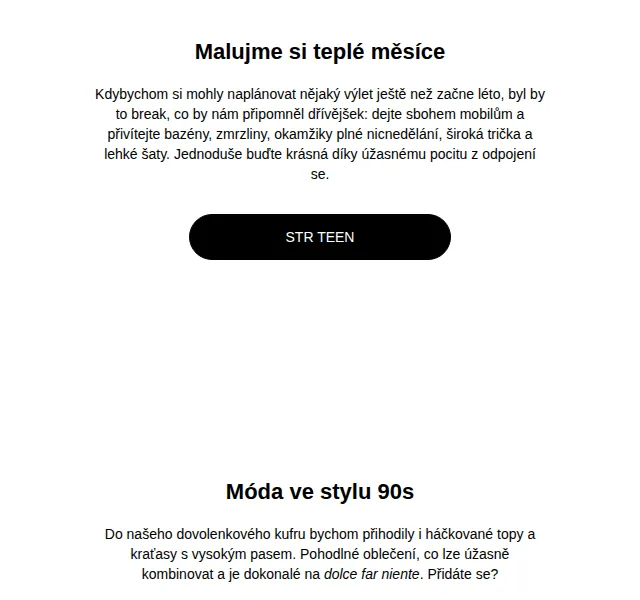 Stradivarius: Kolekce STR TEEN léto 90. léta – červen 2026 | Nuslet.cz