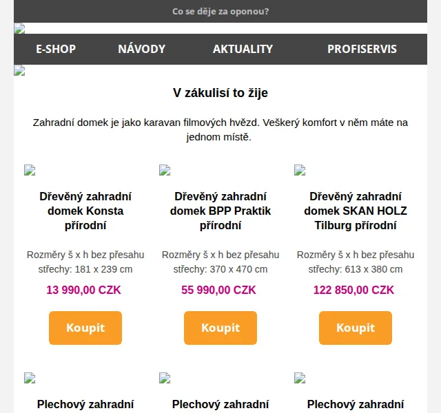 HORNBACH: Zahradní domky a přístřešky – červenec 2026 | Nuslet.cz