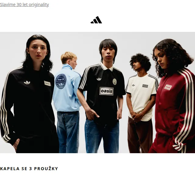 Adidas Originals x Oasis kolekce – červen 2026 | Nuslet.cz