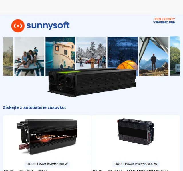 Sunnysoft.cz: Měniče napětí Sunnysoft slevy – červen 2026 | Nuslet.cz