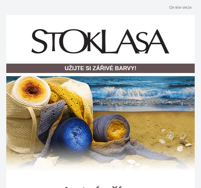 Stoklasa: Letní příze až 40 % – červenec 2026 | Nuslet.cz
