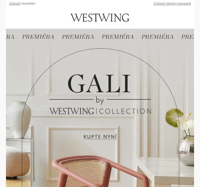 Westwing: Židle Gali Westwing Collection – červen 2026 | Nuslet.cz