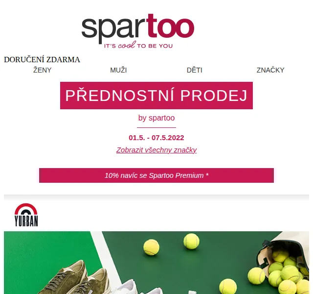 Spartoo: Yurban, G-Star Raw, Desigual – sleva až -50 % | červen 2026 | Nuslet.cz