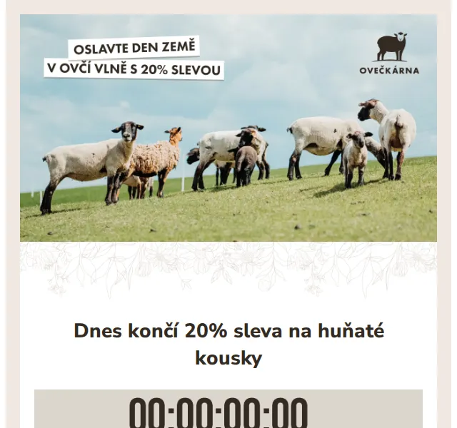 Ovečkárna: 20% sleva na vlněné kousky – červen 2026 | Nuslet.cz