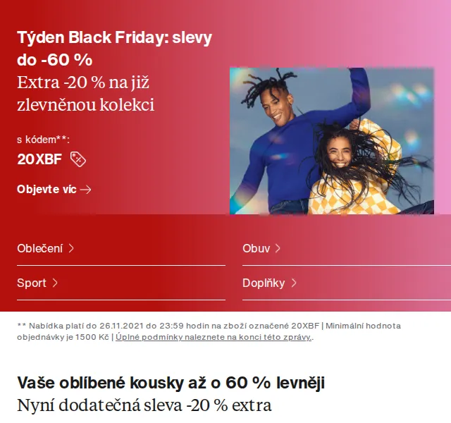 Zalando 🧡: Black Friday slevy do -60 % + extra -20 % – červen 2026 | Nuslet.cz