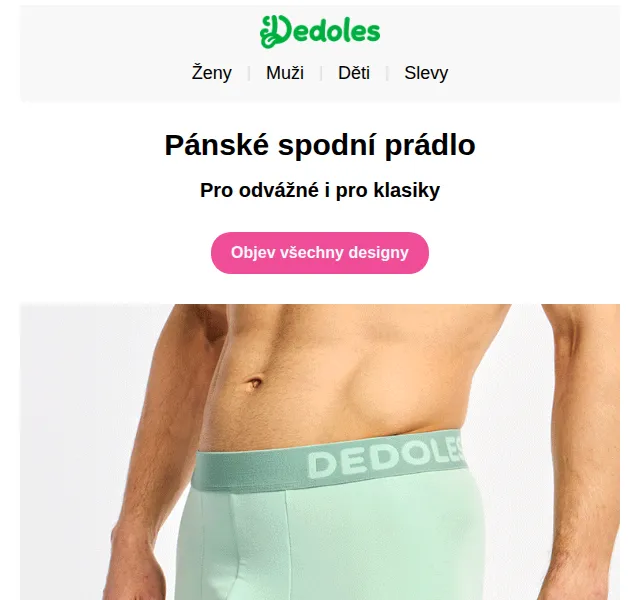 Dedoles: Pánské spodní prádlo – červen 2026 | Nuslet.cz
