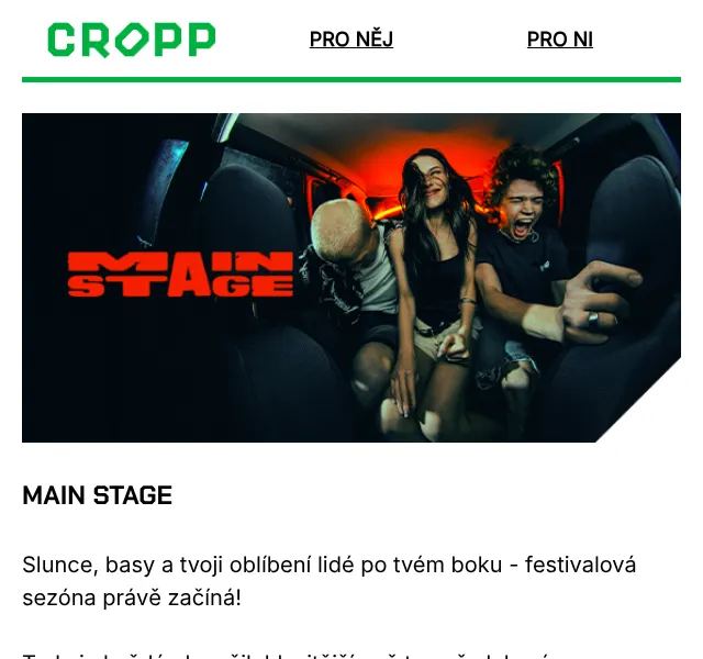 Cropp: Festivalový outfit – květen 2026 | Nuslet.cz