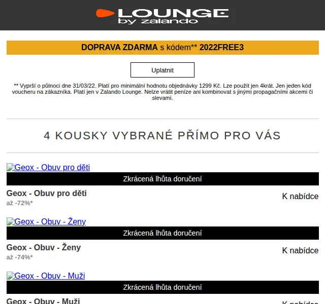 Lounge by Zalando: Geox, Even&Odd – sleva až 75 % | Nuslet.cz