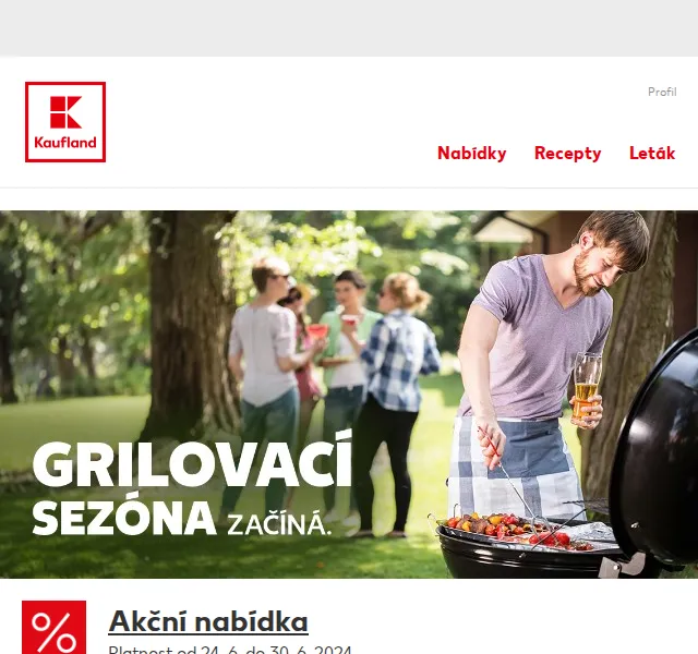 Kaufland: grilovací sezóna začíná – červen 2026 | Nuslet.cz