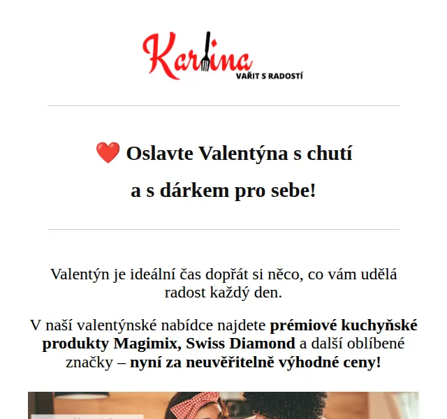 Karlina CZ: Valentýnské slevy na Magimix a Swiss Diamond – červen 2026 | Nuslet.cz