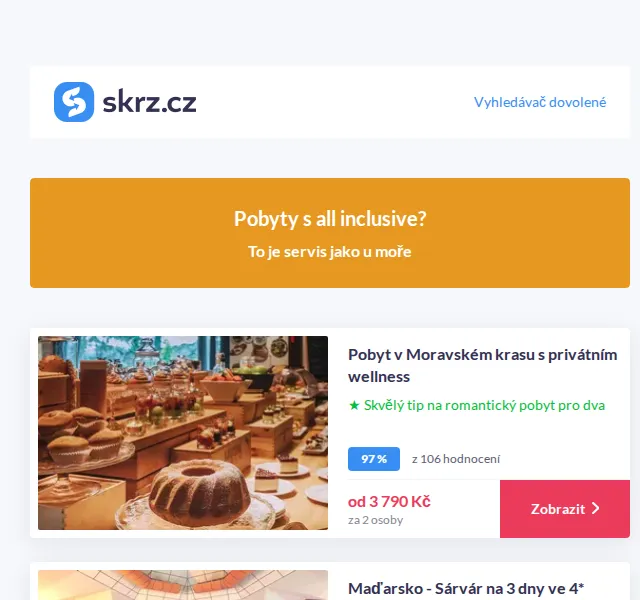 Skrz: All inclusive pobyty v Česku i zahraničí – červen 2026 | Nuslet.cz