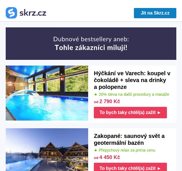 Vánoce na Skrz: wellness pobyty s geotermálním bazénem – červen 2026 | Nuslet.cz