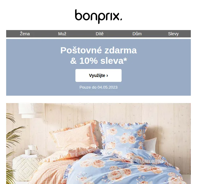 bonprix: 10% sleva a poštovné zdarma – červen 2026 | Nuslet.cz