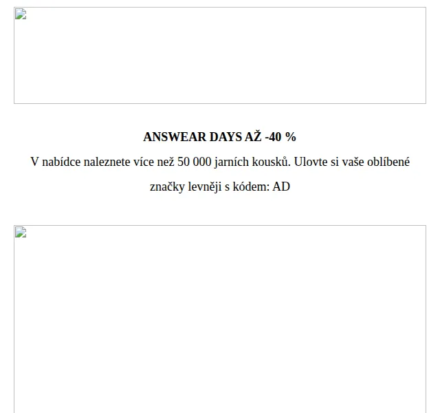 ANSWEAR: answear Days až -40 % – červen 2026 | Nuslet.cz