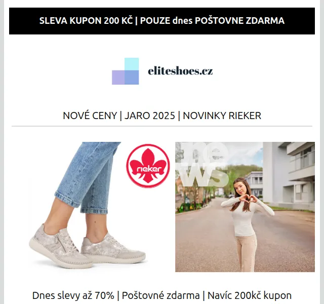 Eliteshoes: Jarní slevy až 70 % – červenec 2026 | Nuslet.cz