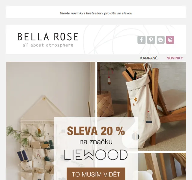 Bella Rose: SLEVA 20 % na Liewood – říjen 2026 | Nuslet.cz