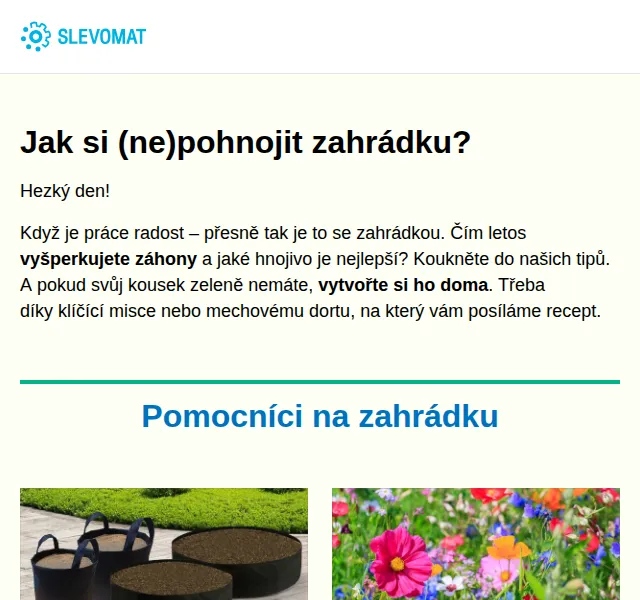 Slevomat: Zahradní semínka, hnojiva a nářadí – červen 2026 | Nuslet.cz