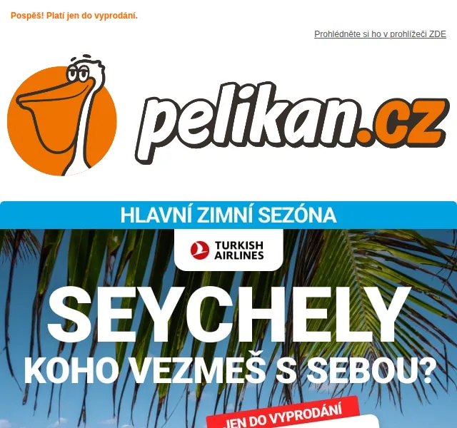 ✈ Pelikan.cz: Seychely od 7 990 Kč – červen 2026 | Nuslet.cz