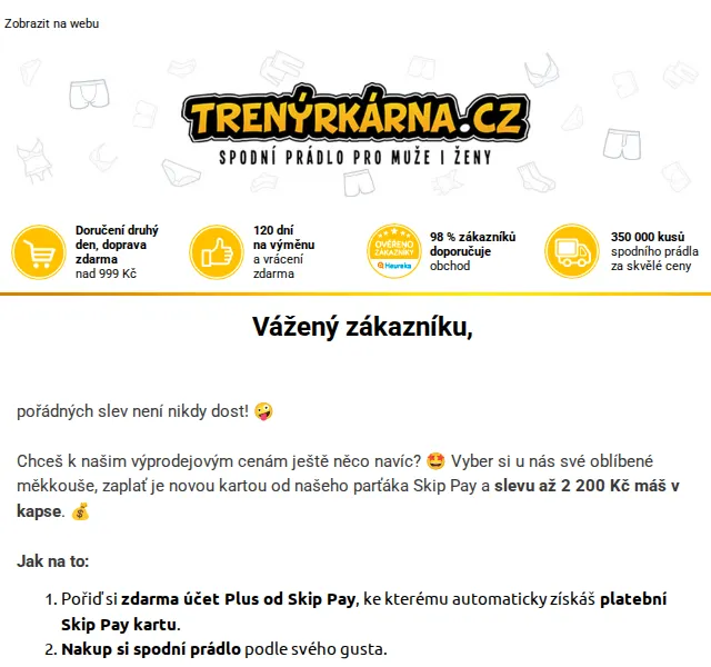 Lukáš z Trenýrkárna.cz: Sleva až 2 200 Kč s novou kartou – červen 2026 | Nuslet.cz