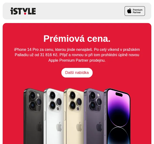iSTYLE: iPhone 14 Pro od 31 816 Kč – červen 2026 | Nuslet.cz